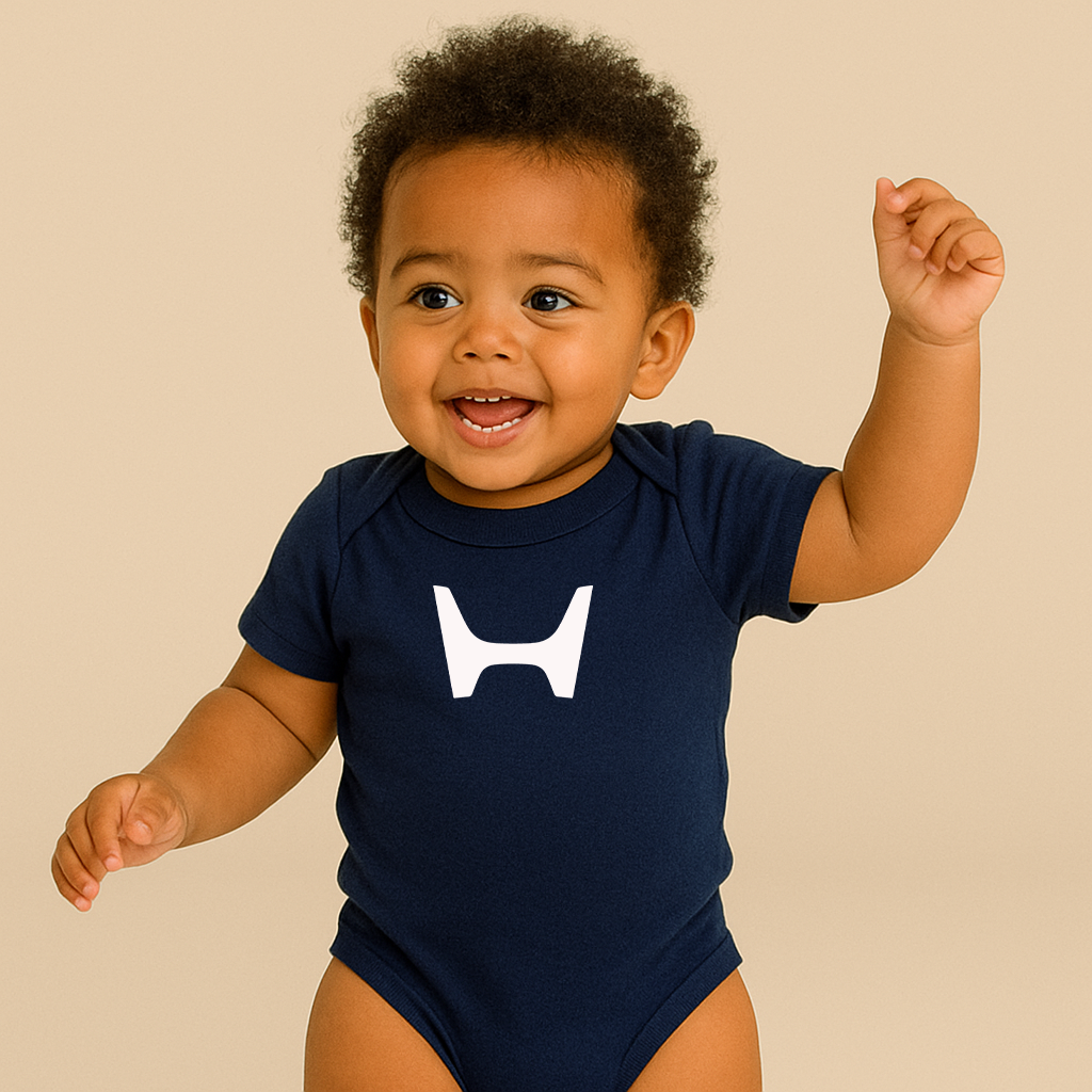 Honda Motorsport Car Baby Romper Onesie